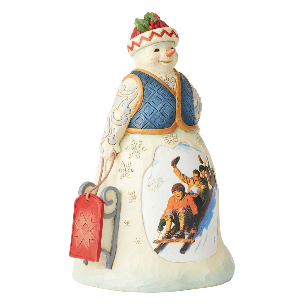 Jim Shore Tobogganing Snowman