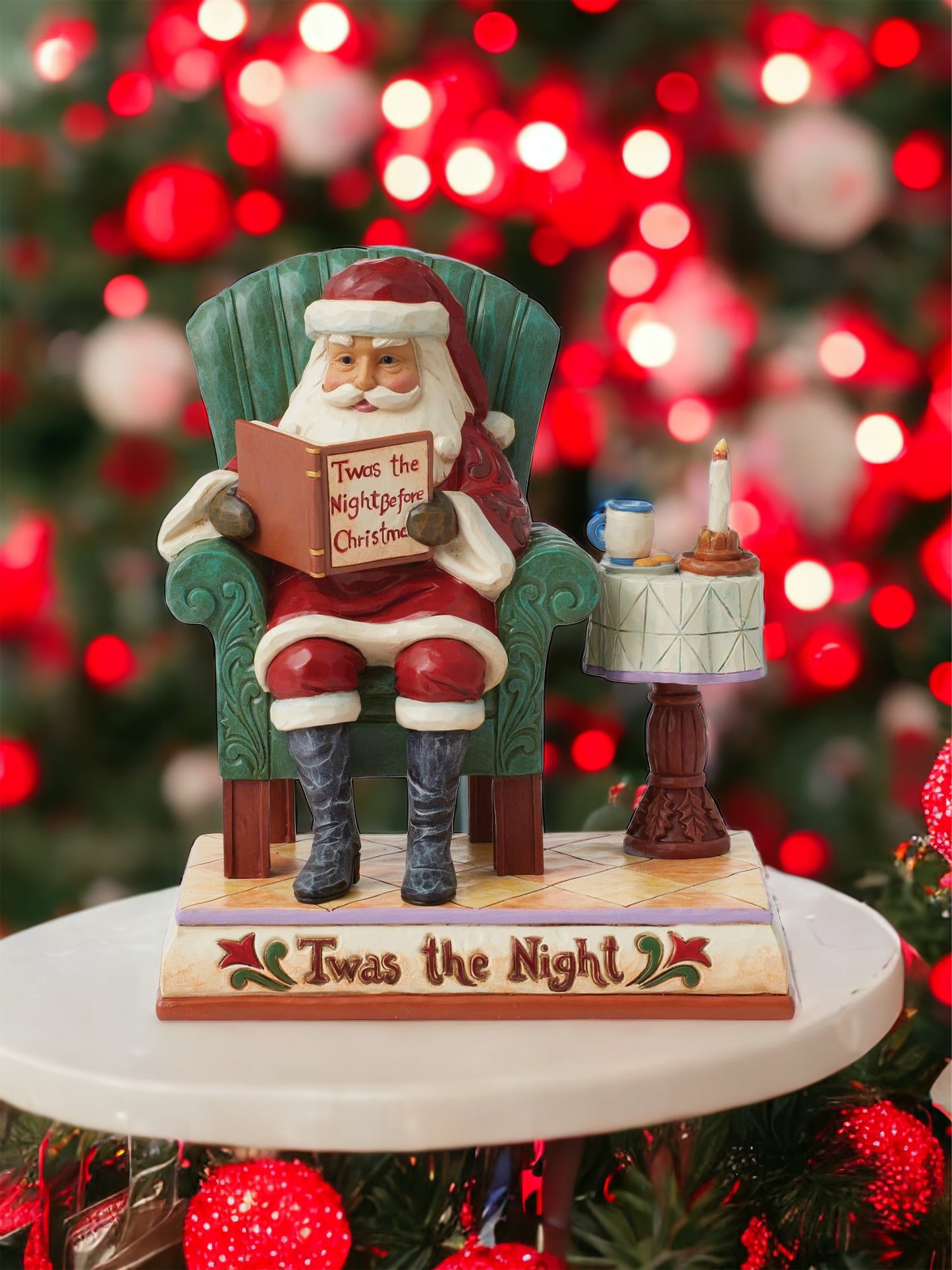 A Christmas Tradition Jim Shore Santa Reading Figurine