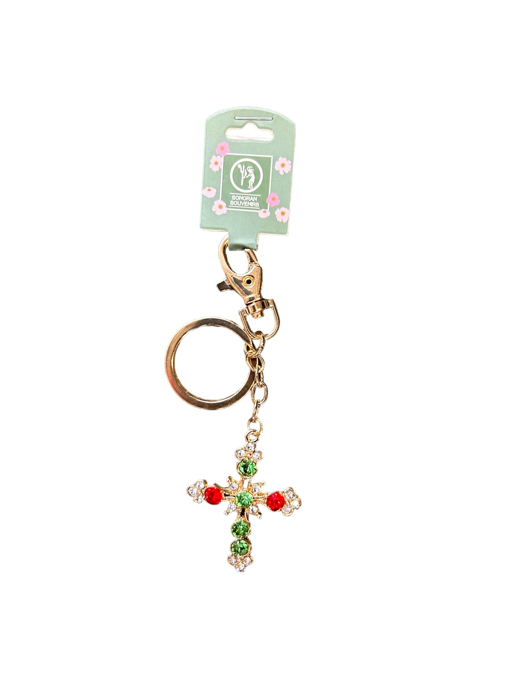 Cross Rhinestone Bling Bag Charm