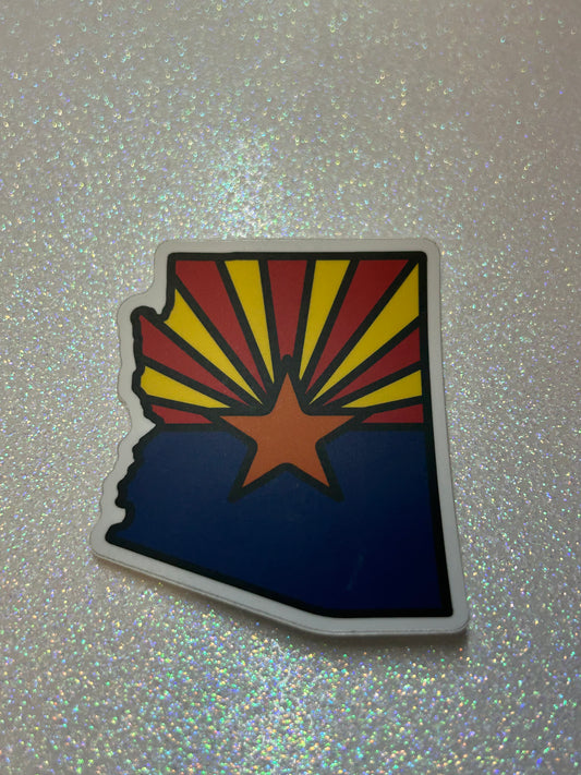 Arizona State Flag Sticker