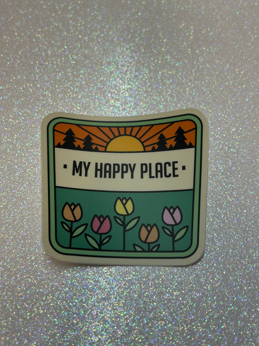 My Happy Place Sticker