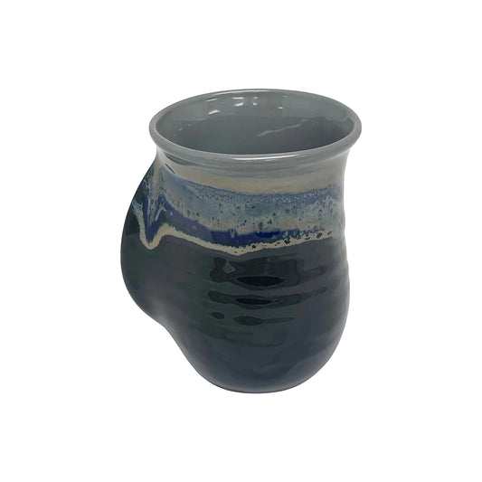 Tea/Coffee Handwarmer Ceramic Mug - Right Hand Stormy Night