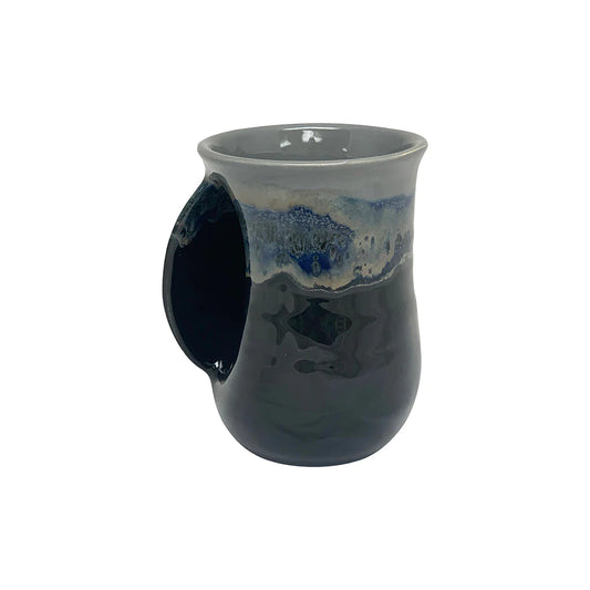 Handwarmer Tea/coffee Ceramic Mug - Left Hand Stormy Night