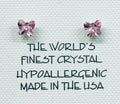 Butterfly Light Rose Earrings