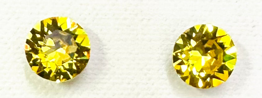 Topaz Diamond Cut Earrings