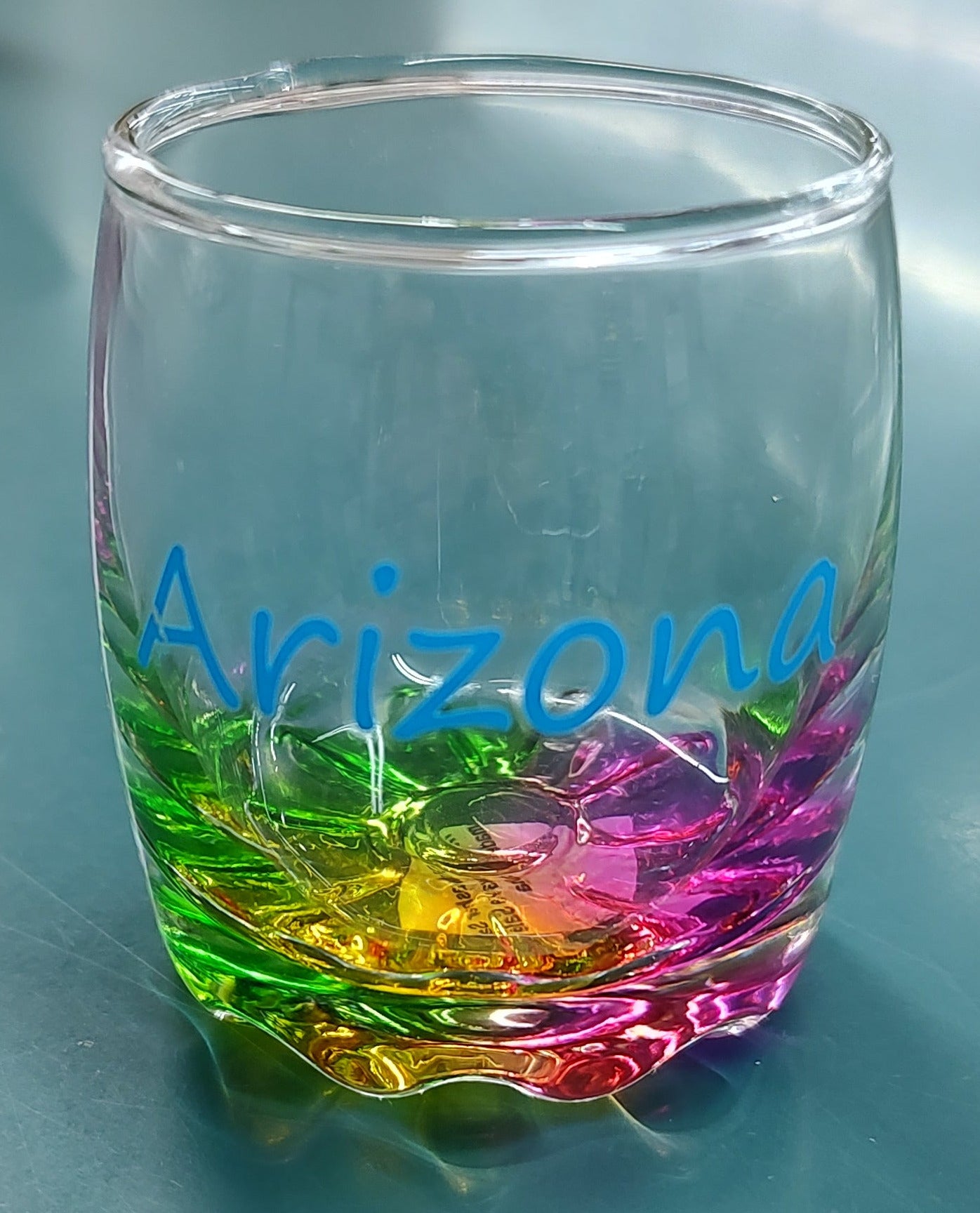 Arizona Tri-Color Botton Shot Glass