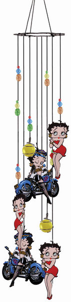 Betty Boop Biker Windchime