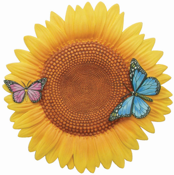 Sunflower with Butterflies Stepping Stone