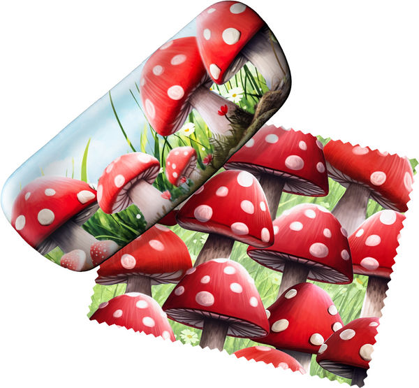 Mushroom Eyeglass Case