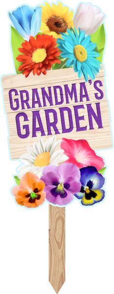 Grandma's Garden Yard Stake