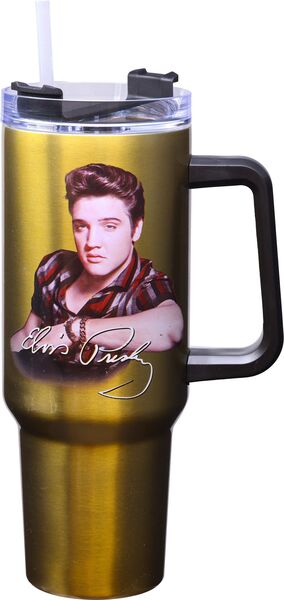 Elvis Presley 40oz Stainless Steel Travel Mug w/Handle
