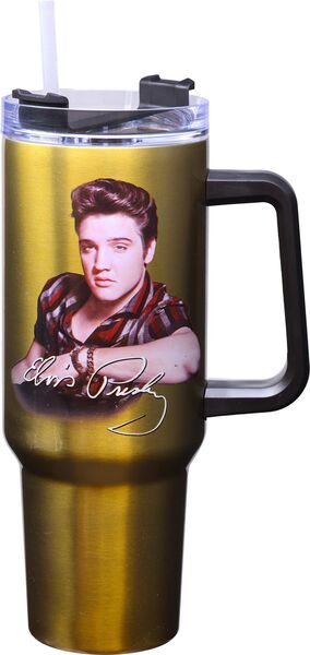 Elvis Presley Stainless Steel Travel Mug w/Handle