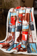 Wrangler Vintage Western Throw Blanket JW260