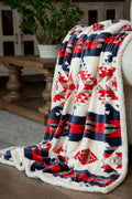 Red, White and Blue Southwest Throw Blanket JW298