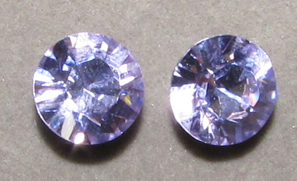Violet Diamond Cut Earrings