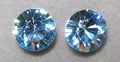 Aqua Diamond Cut Earrings