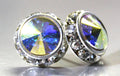 Abstract Rhinestone Rivoli Earrings