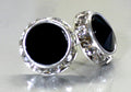 Jet Rhinestone Rivoli Earrings