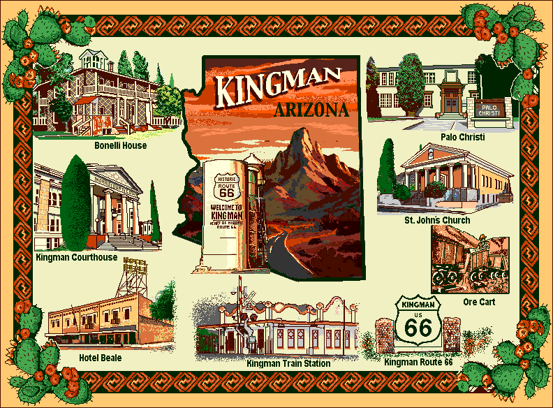 Kingman, Arizona Throw Blanket