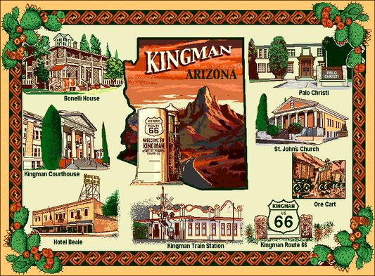 Kingman, Arizona Throw Blanket