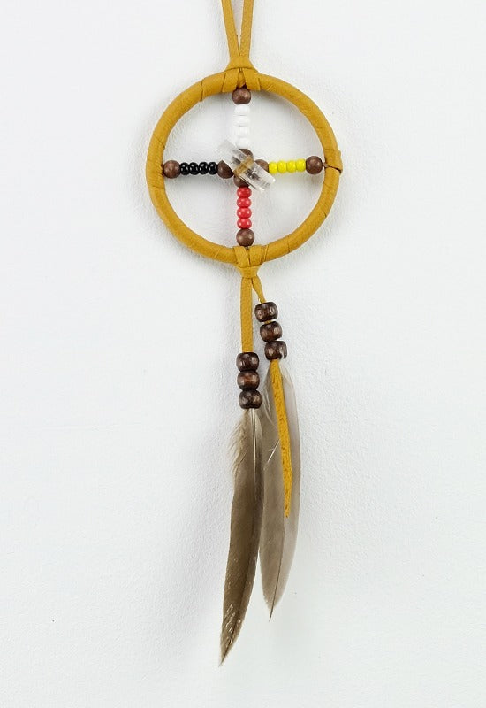 Tan Medicine Wheel with Crystal