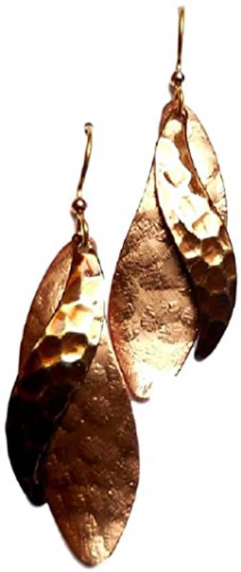 Silver Forest Mixed Metal Freeform Layers Earrings