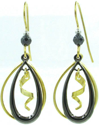 Silver Forest Open Teardrop Duo with Spiral Earrings