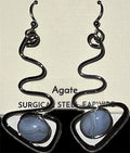 Silver Forest Contemporary Zig Zag Earrings