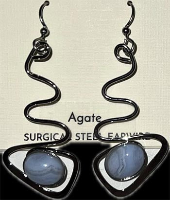 Silver Forest Contemporary Zig Zag Earrings
