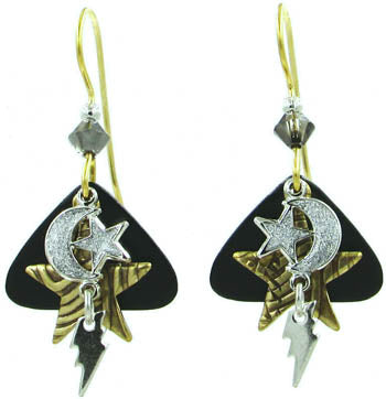 Silver Forest Sky Story On Soft Diamond Earrings
