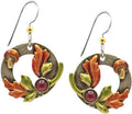 Silver Forest Autumn Icon Collage Earrings