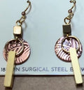 Silver Forest Artistic Mixed Metal Drop Earrings