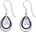Silver Forest Nested Teardops & Flower Earrings