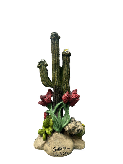 Short Saguaro Prickly Pear Cactus Figurine