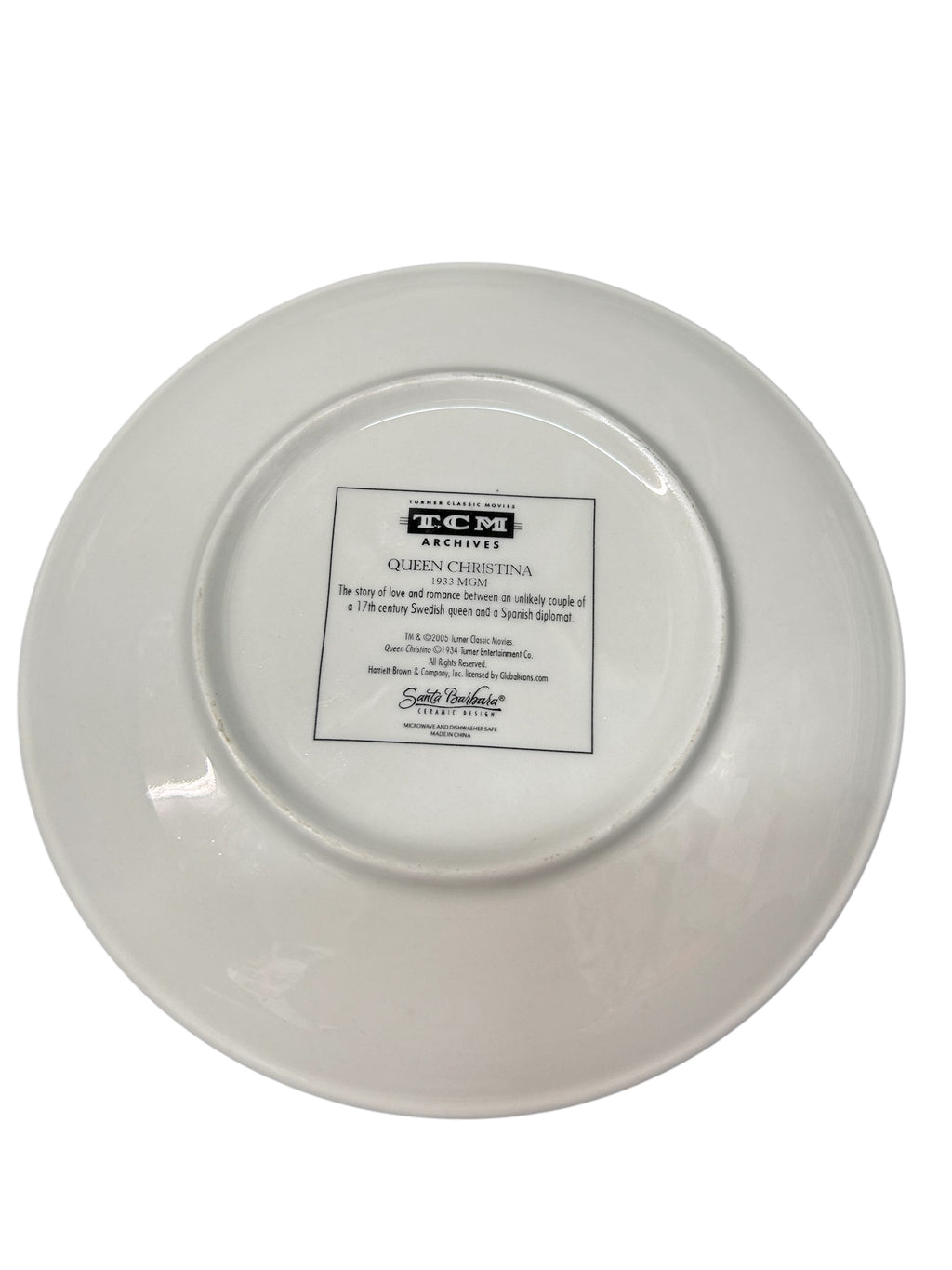 Turner Classic Movies Ceramic Plates