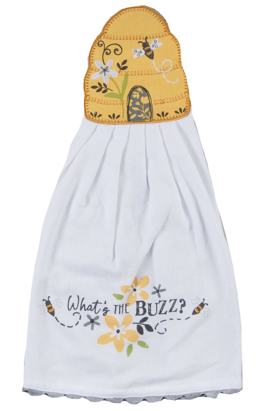 Beehive Buzz Hang Ups Kitchen Towel