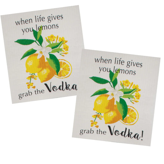 When Life Gives you Lemons...Swedish Dishcloth Set/2