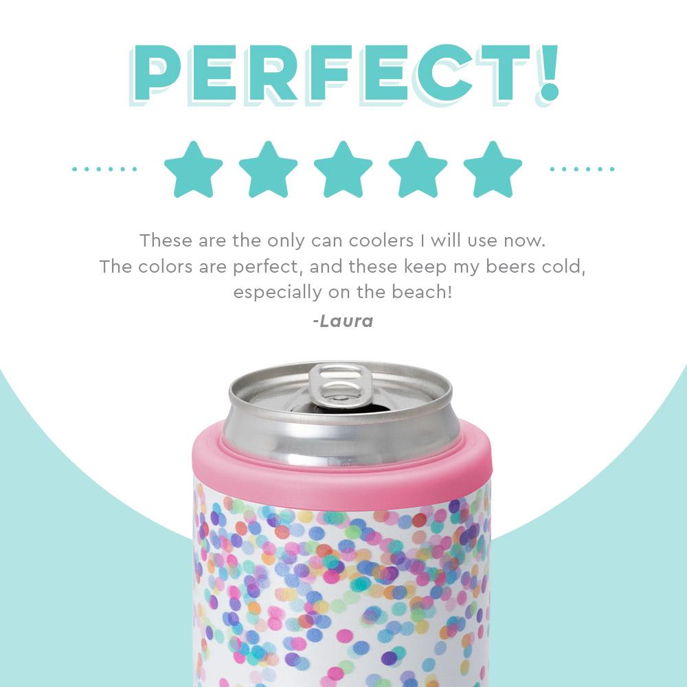 Confetti Skinny Can Cooler