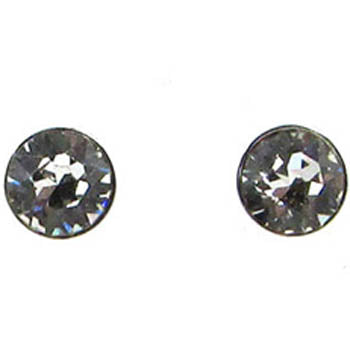 Spirit by Silver Forest Clear Crystal Post Earrings