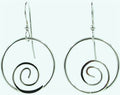 Spirit by Silver Forest Open Hoop w/Coil Earrings