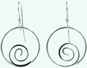 Spirit by Silver Forest Open Hoop w/Coil Earrings