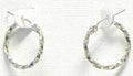 Small Silver Twisted Hoop Spirit by Silver Forest Earrings