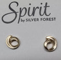 Spirit by Silver Forest Small Gold Curl Post Earrings