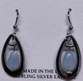 Spirit by Silver Forest Open Tear w/Blue Agate Earrings