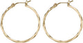 Spirit by Silver Forest Gold Twisted Hoop Earrings