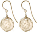 Spirit by Silver Forest Small Gold Hammered Disc Earrings