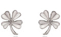 Spirit by Silver Forest Silver Lucky Shamrock Earrings