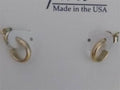 Spirit by Silver Forest Gold Petite Tailored Hoop Earrings