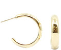 Spirit by Silver Forest Gold Chunky Chic Hoop Earrings