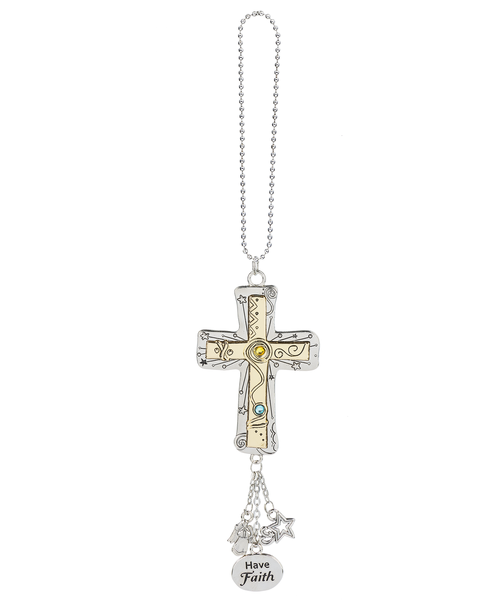 Cross Car Charm